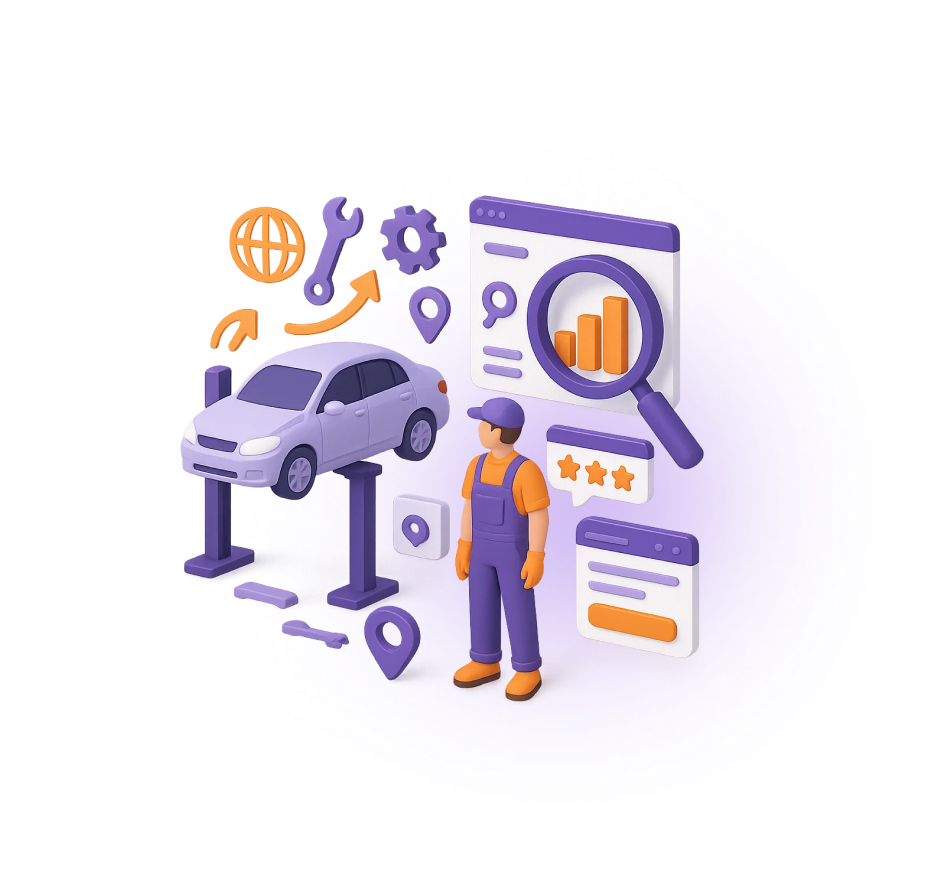 Продвижение сайта автосервиса