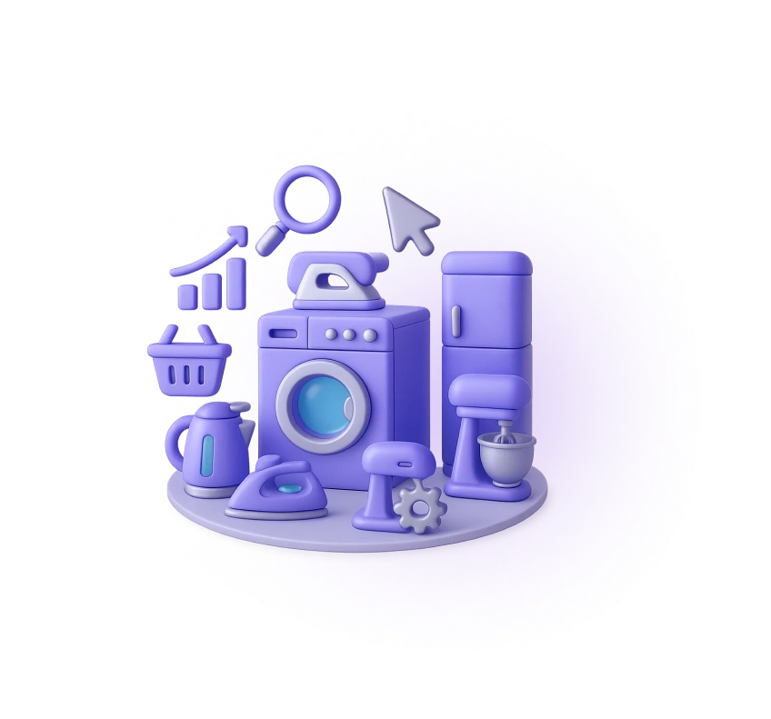 Продвижение сайта бытовой техники